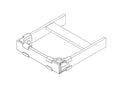 Chatsworth 11700-709 End Closing Kit; 9INW x 1.5INH; Black