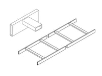 Chatsworth 11252-109 TELCO-Style Cable Runway; 9INW x 1.5INH x 9.71INL; Gray; Cable Capacity - 474