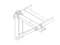 Chatsworth 11746-124 Triangular Support Bracket; Gray