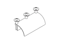 Chatsworth 12101-703 Cable Runway Radius Drop, Stringer; 5INW; Black
