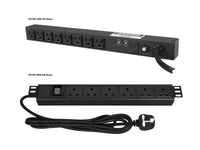 Chatsworth 12816-704 Basic Power Strip; Horizontal Rack-Mount; 110-125 Volt; Single-Phase; Surge-Protected; 15 Amp; 1.4 