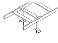 Chatsworth 12115-709 Cable Runway Movable Cross Member; 9INW; Black