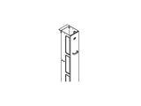 Chatsworth 11730-508 Single-Sided Narrow Vertical Cabling Sections; 3.65INW x 9INH x 6.38IND; Clear