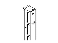 Chatsworth 12664-E01 Cabling Section Cover; 6 IN W x 7 FT H; Glacier White