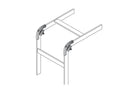 Chatsworth 11314-001 90 degree Runway-Splice Kit; 0.38INW x 1.5INH; Gold
