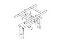 Chatsworth 13730-524 Rack-to-Runway Mounting Plate Using Hat-Shaped Bracket; Clear; 20 to 24INW