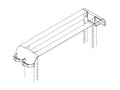 Chatsworth 12392-706 Rack Radius Drop; Black; Channel Size: 3