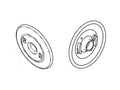 Chatsworth 15009-002 Adapter Flange; 3.1INW x 3.1INH; Black; Box of 100