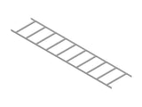 Chatsworth 14300-112 Adjustable Cable Runway; 1.5IN H x 12IN W x 119.5IN L (38 mm x 305 mm x 3035 mm);Gray