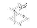 Chatsworth 31470-712 Cable Runway Standoff Support Kit; 12INH; Black