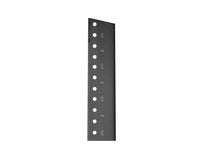 Chatsworth 15259-E15 Front Rail, Adjustable Rail QuadraRack,12-24 Tapped Holes, 8 FT High, Pair, Glacier White