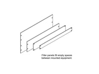 Chatsworth 30027-705 Filler Panel; 23INW x 8.72INH; Black