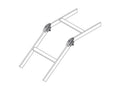 Chatsworth 16313-701 45 degree Runway-Splice Kit; 0.38INW x 1.5INH; Black
