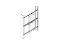 Chatsworth 30016-500 Block Mounting Bar, Rack Mounted; 23INW; Clear