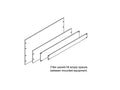Chatsworth 30026-506 Filler Panel; 19INW x 10.47INH; Clear