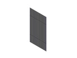 Chatsworth 33006-701 Frame Extrusion, Build To Spec, Two 94 in Pieces, Black