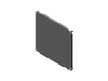 Chatsworth 37075-G01 RMR Wall-Mount Enclosure Fixed Depth Mounting Plate; 14IN (356 mm) H x 20IN (508 mm) W x 1IN (26 mm) D; Hammer Gray (RAL 7035)