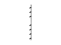 Chatsworth 37802-C02 RMR Modular Enclosure Ring Cable Manager; 38U; 70.9IN (1800 mm) H x 31.5IN (800 mm) W; Black