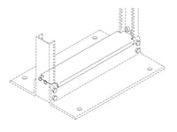 Chatsworth 41050-123 Rack Base Dust Cover; 23INW; Gray; Channel Size: 3