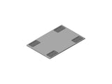 Chatsworth 39746-712 Top Panel with Grommets for ZetaFrame Cabinet; for 23.6INW x 43.3IND (600 mm x 1100 mm) Cabinet; 4 