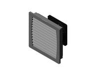 Chatsworth 37921-002 RMR Modular Enclosure Filter/Exhaust Fan, 560 CFM, 115V, NEMA 12 / IP 55; Hammer Gray (RAL 7035)