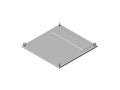 Chatsworth 37929-G06 Gland Top Panel Assembly for RMR Modular Enclosure, 23.6IN (600 mm) W x 35.4IN (900 mm) D; Hammer Gray (RAL7035)