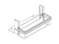 Chatsworth 40057-E23 Equipment Guard Rail; 23 IN W x 6.5 IN D; Glacier White