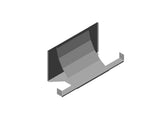 Chatsworth 39802-703 Air Director for ZetaFrame Cabinet; for 31.5INW (800 mm) Cabinets with Vertical Exhaust Duct; Black