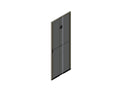 Chatsworth 39780-728 Single Perforated Metal Front Door for ZetaFrame Cabinet; for 48U x 31.5INW (800 mm) Cabinet; Black