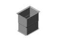 Chatsworth 39873-707 Vertical Exhaust Duct For ZetaFrame Cabinet; For 31.5INW (800 mm) x 41.3IND (1050 mm) - 47.2IND (1200 mm) Cabinet; 20 H-34 H (508 mm 863 mm); One