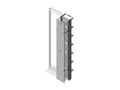 Chatsworth 40099-715 CCS - EFX Combination Cabling Section Extended Fingers; 10INW x 8INH x 14.94IND; Black