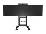 iCart LRC-MOUNT-32 Logitech Rally Bar mount mount for display sizes 60-75. Centers Rally Bar above or below dual/single display. Compatible with iCart carts, stands and