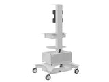iCart TMP-200 Poly TC8 surface wall mount. Black. TAA compliant.