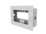 iCart NEATPAD-WMP Neat Pad in-wall mount. Gloss white, can be used in pre or post construction walls. TAA Compliant.