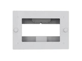 iCart NEATPAD-WMP Neat Pad in-wall mount. Gloss white, can be used in pre or post construction walls. TAA Compliant.
