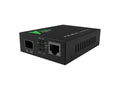 DMSI PMF31132-2RJ Media Converter, Power Over Ethernet PoE+, 802.3at compliant (PD - powered device 25.5W), 10/100/1000mbps, 2 x RJ45 to Duplex LC SFP, 1300nm