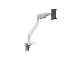 Humanscale M21HBTWC M2 Pro Monitor Arm for Single Monitor, White with White Trim and VESA Plate, Clamp Mount