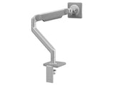 Humanscale M21SBTGC M2 Pro Monitor Arm for Single Monitor, Silver with Gray Trim and VESA Plate, Clamp Mount