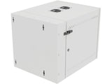 Vertiv GL24WMCMP-W-SE-00-CM WM Premium 12Ux24x32 Gray, Rails feature a horizontal/vertical cable tie down pattern and provisions for optional cable management D rings