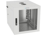 Vertiv GL24WMCMP-W-SE-00-CM WM Premium 12Ux24x32 Gray, Rails feature a horizontal/vertical cable tie down pattern and provisions for optional cable management D rings