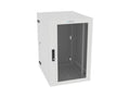 Vertiv GL36WMCMP-W-SH-00-00 WM Premium 19Ux24x32 Fan Gray - Offset mounting rails create nearly 3.5 in of dedicated cable management space between the rail and side