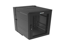 Vertiv GL36WDXM-B-SH-00 WDX WM 18UX24X32 MESH BLACK - Removable rectangular gland plate on top of the rear section features nominal concentric conduit knockouts