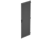 Vertiv 4804E-24-B ES Door Perimeter Vented Solid Blk - Field reversible for left- or right-hand opening - Upgrade handle for additional cabinet security