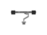 Humanscale M82SB2GC M8 Pro Dual Monitor Arm, Crossbar, Angled/Dynamic Links, Grey 100x100mm VESA