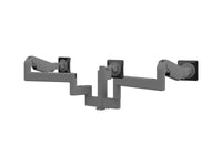 Humanscale X82HCTBN2422CTB M/Flex M8 Pro Quad Monitor Arm, Stacked (Two Over Two), 4IN/Dynamic Links, 24IN Post, 100x100mm VESA, White with White Trim