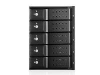 iStarUSA BPN-DE350SS-BLACK 3X5.25 to 5X3.5 Trayless BLK