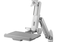 Amer AMR1AWS Sit Stand Combo Workstation Wall Mount System, This give you the ability to easily move your workstation in