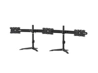 Amer AMR3S32 Triple Monitor Ultra Slim Stand Based Desk Mount. Supports 3 32 inch LCD/LED monitors. Vesa Mount 200mm x 1