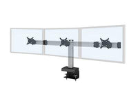 HAT Design Works BILD-3-CM-104 Bild Triple Monitor Mount, Black, holds 30 lbs per monitor, up to 24IN screen