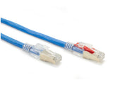 Black Box C6APC80S-BL-20 CAT6A 650-MHz Locking Snagless Stranded Ethernet Patch Cable - Shielded, CM PVC (RJ45 M/M), Blu